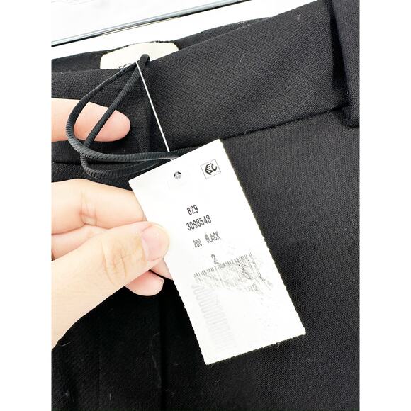 Khaite Terron Straight-Leg Pants in Black Size 2 NEW - Picture 6 of 9